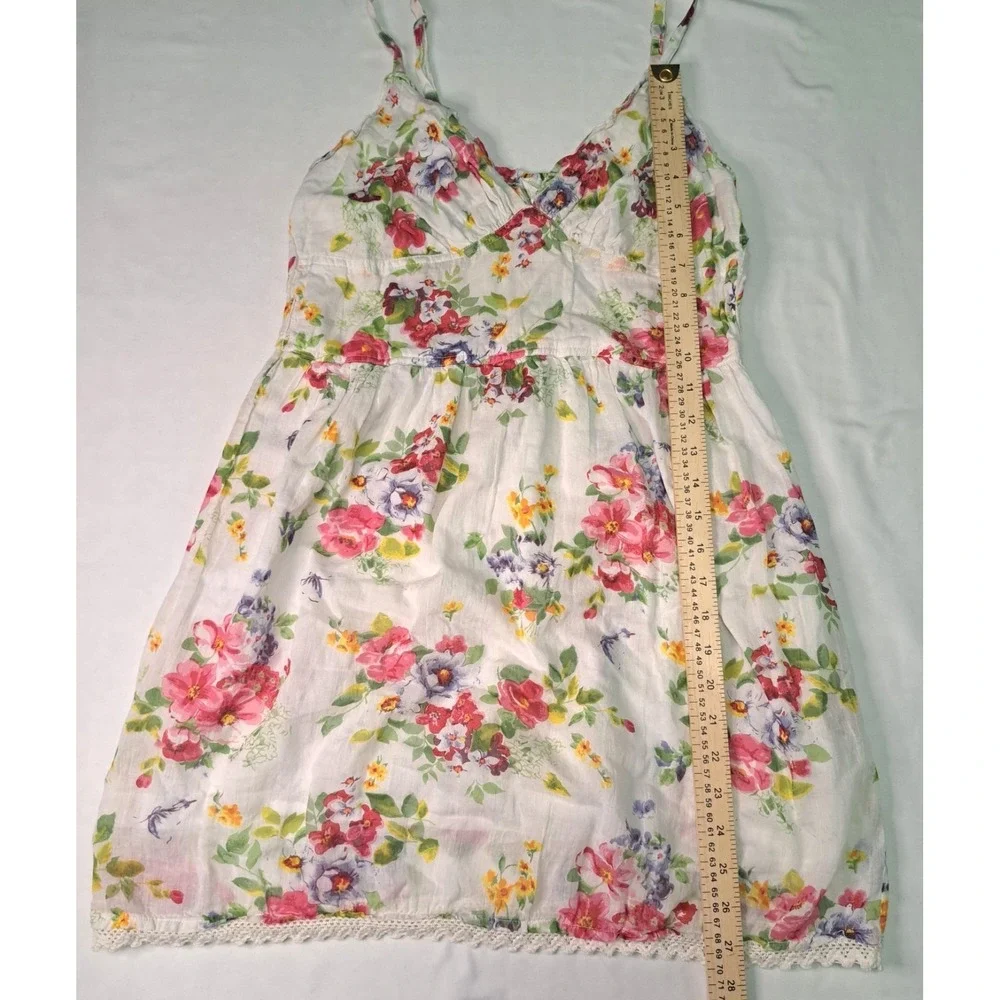 Passport Vtg Babydoll Mini Sundress Sz Lg y2k Coachella‎ Coquette Fairy Cottage